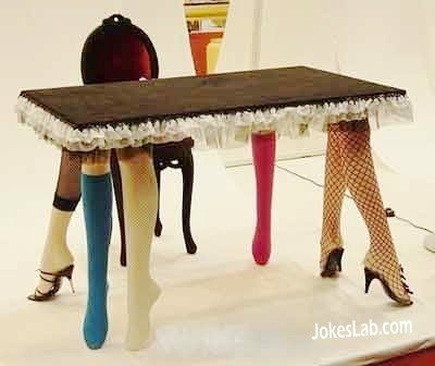 Husband will like to clean tables now Related posts Funny chair sexy legs