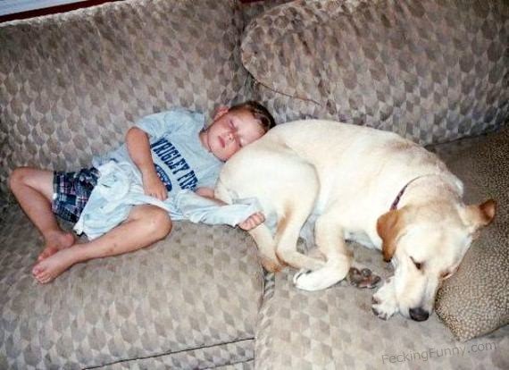 boy-sleeping-with-dog