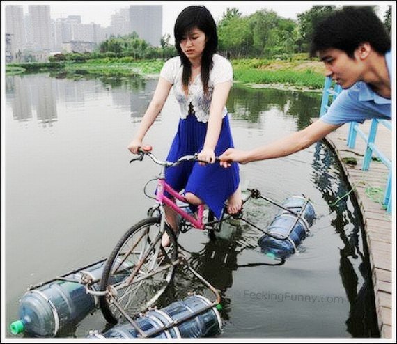 water-bicycles-girl-1