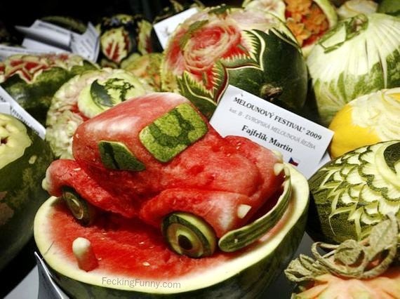 funny-watermelon car