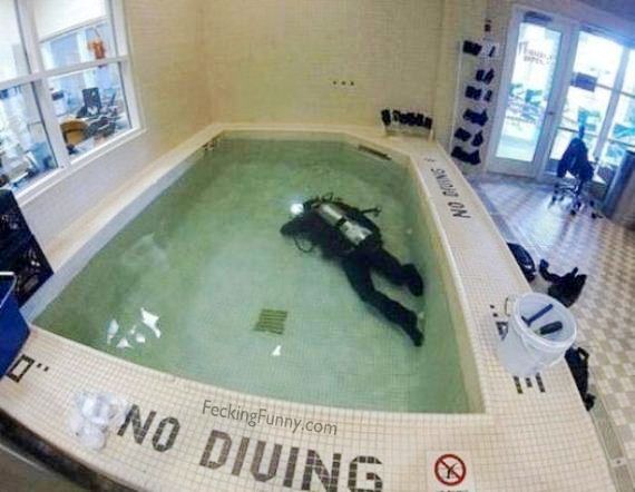 no-diving in pool
