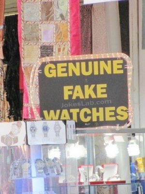 Genuine fake watch