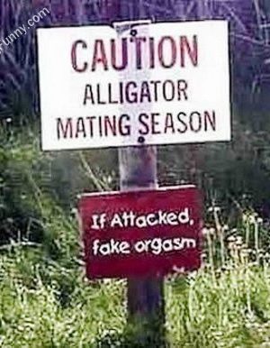 If attacked, fake orgasm