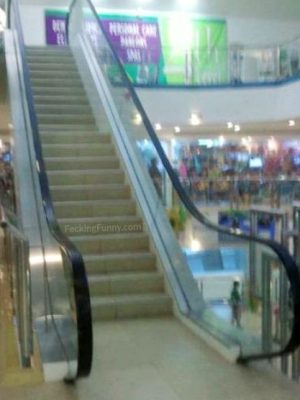 Funny escalator, manual escalator