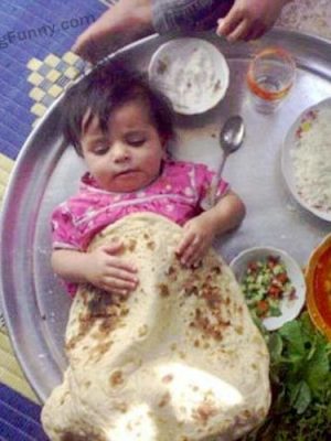 Indian parenting: eat your own prata
