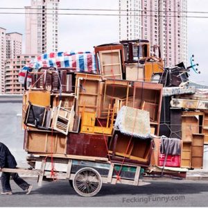 overloaded-trolley-with-furniture-in-china