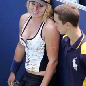 tennisball-field-staring-at-boobs