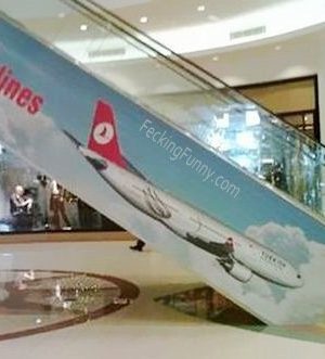 Worst advertisement placement: Turkish Airlines