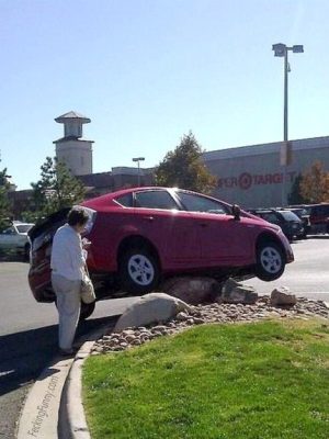 Woman parking again