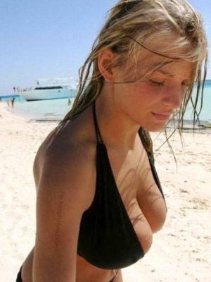 Bikini girl with juicy boobs